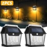 Pack 2 Double Lanterne Vintage Bougie Murale - عرض خاص مصباحين بالطاقة الشمسية