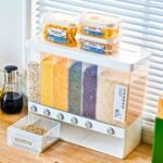 Distributeur et organisateur de nourriture sèche mural  - صندوق تخزين مثبت على الحائط وموزع طعام