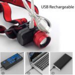 ⁦Lampe Frontale 3 Modes Rechargeable - مصباح تخييم عالي السطوع⁩ - الصورة ⁦4⁩