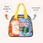 ⁦Sac à lunch isotherme portable facile à transporter - حقيبة غداء محمولة⁩ - الصورة ⁦4⁩