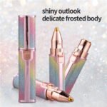 ⁦Rasoir électrique 2 en 1 pour femmes Rechargeable épilateur Facial sans douleur⁩ - الصورة ⁦5⁩