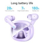 ⁦Écouteurs sans fil Bluetooth 5.3 HOCO EQ6 Purple - سماعات لاسلكية أصلية⁩ - الصورة ⁦3⁩