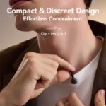 ⁦Microphone cravate sans fil Hollyland Lark M2S Combo (récepteur caméra + récepteur USB-C + câble Lightning)⁩ - الصورة ⁦3⁩