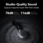 ⁦Microphone cravate sans fil Hollyland Lark M2S Combo (récepteur caméra + récepteur USB-C + câble Lightning)⁩ - الصورة ⁦4⁩