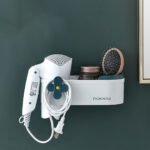 ⁦Support Mural Sèche-Cheveux et Rangement Salle de Bain - حامل مجفف الشعر وحامل الحمام⁩ - الصورة ⁦4⁩