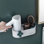 ⁦Support Mural Sèche-Cheveux et Rangement Salle de Bain - حامل مجفف الشعر وحامل الحمام⁩ - الصورة ⁦3⁩