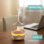 ⁦Lampe d'humidification par gouttelettes d'eau 350ML ultrasonique, avec télécommande⁩ - الصورة ⁦7⁩
