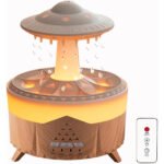 ⁦Lampe d'humidification par gouttelettes d'eau 350ML ultrasonique, avec télécommande⁩ - الصورة ⁦4⁩
