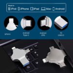 ⁦Clé USB 256GB i-Flash - 4 en 1 (Lightning + Micro + USB et Type-C Ports )⁩ - الصورة ⁦4⁩