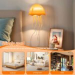 ⁦Lampe méduse RVB rechargeable avec capteur tactile et pieds dansants - مصباح ديكور على شكل قنديل⁩ - الصورة ⁦4⁩