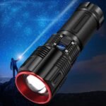 ⁦Lampe Torche à LED Haute Puissance 30W avec Batterie Lithium 18650 – مصباح يدوي عالي الطاقة مع بطارية ليثيوم⁩ - الصورة ⁦4⁩