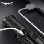 ⁦Lampe Torche à LED Haute Puissance 30W avec Batterie Lithium 18650 – مصباح يدوي عالي الطاقة مع بطارية ليثيوم⁩ - الصورة ⁦8⁩