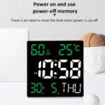 ⁦Horloge murale numérique forme carrée grand écran JH2301 - ساعة حائط رقمية⁩ - الصورة ⁦4⁩