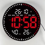 ⁦Horloge murale numérique LED avec Télécommande JH-2860⁩ - الصورة ⁦3⁩