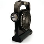 ⁦Ventilateur portable rechargeable avec lampe torche JL-9522 - مروحة محمولة مع مصباح⁩ - الصورة ⁦2⁩