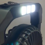 ⁦Ventilateur portable rechargeable avec lampe torche JL-9522 - مروحة محمولة مع مصباح⁩ - الصورة ⁦5⁩