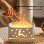 ⁦Humidificateur et Diffuseur d’Huiles Essentielles Effet Flamme LED 300ml - معطر جو على شكل ألسنة لهب⁩ - الصورة ⁦2⁩