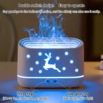 ⁦Humidificateur et Diffuseur d’Huiles Essentielles Effet Flamme LED 300ml - معطر جو على شكل ألسنة لهب⁩ - الصورة ⁦4⁩