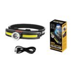 ⁦Lampe Frontale LED COB Multifonctionnelle Rechargeable par USB – مصباح الرأس أمامي متعدد الوظائف⁩ - الصورة ⁦2⁩