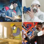 ⁦Masque respiratoire pour enlever la peinture au plomb - قناع تنفس للحرفيين⁩ - الصورة ⁦2⁩