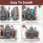 ⁦Masque respiratoire pour enlever la peinture au plomb - قناع تنفس للحرفيين⁩ - الصورة ⁦6⁩