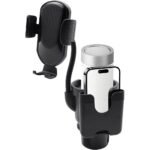 ⁦Support de téléphone pour voiture avec porte-gobelet rotation à 360° - حامل هواتف وأكواب في السيارة⁩ - الصورة ⁦7⁩