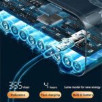 ⁦Haut Parleur Bluetooth et Réveil de bureau à LED numérique forme rectangulaire -  مكبر صوت ومنبه إلكتروني⁩ - الصورة ⁦7⁩