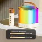 ⁦Enceinte Karaoké avec éclairage RVB et microphones sans fil - مكبر صوت كاريوكي⁩ - الصورة ⁦6⁩