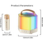 ⁦Enceinte Karaoké avec éclairage RVB et microphones sans fil - مكبر صوت كاريوكي⁩ - الصورة ⁦4⁩