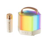 ⁦Enceinte Karaoké avec éclairage RVB et microphones sans fil - مكبر صوت كاريوكي⁩ - الصورة ⁦7⁩