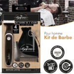 Kit Barbe Tondeuse Hybride, Ciseaux Barbe et Moustache, Peigne Sculptant - Pochette Barb'Xpert