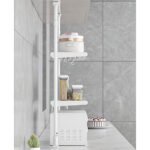 ⁦Étagère réglable à 2 niveaux avec double barre de Ajustable - حامل أغراض في المطبخ⁩ - الصورة ⁦2⁩