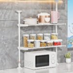 Étagère réglable à 2 niveaux avec double barre de Ajustable - حامل أغراض في المطبخ