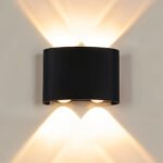 Applique Murale LED 4W D'Éclairage Extérieur 2 Lampes en PP
