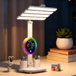 Lampe de Bureau LED Ambiante avec Alarme et Lumière RGB - مصباح مكتب ومنبه بأضواء ملونة