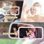 ⁦Miroir de Pare-Soleil de Voiture à 3 Températures de Couleur - مرآة تجميل في السيارة⁩ - الصورة ⁦6⁩