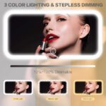 ⁦Miroir de Pare-Soleil de Voiture à 3 Températures de Couleur - مرآة تجميل في السيارة⁩ - الصورة ⁦5⁩