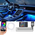 Lumière Ambiante RGB Pour l'Intérieur de Voiture avec Télécommande + APP Contrôle