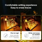 ⁦Tableau à Dessin LED coloré avec 4 stylos et Support 30x20cm  – لوحة مضيئة للرسم والتلوين⁩ - الصورة ⁦2⁩