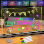 Tableau à Dessin LED coloré avec 4 stylos et Support 30x20cm  – لوحة مضيئة للرسم والتلوين