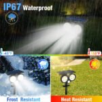 ⁦Lampe Solaire d'extérieur avec Détecteur de Mouvement LF-1906A - مصباح خارجي يعمل بالطاقة الشمسية⁩ - الصورة ⁦6⁩