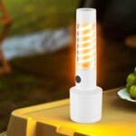 ⁦Lampe de poche à double source de lumière chargement USB⁩ - الصورة ⁦5⁩