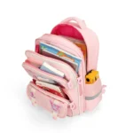 ⁦Sac à Dos Enfant Ludique avec Plusieurs Compartiment et un Peluche LM-5122 Rose - حقيبة ظهر للأطفال وردي⁩ - الصورة ⁦2⁩