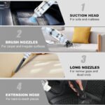 ⁦Aspirateur sans Fil Portable avec 4 Têtes Accessoires 9000Pa - مكنسة كهربائية محمولة⁩ - الصورة ⁦7⁩