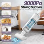 ⁦Aspirateur sans Fil Portable avec 4 Têtes Accessoires 9000Pa - مكنسة كهربائية محمولة⁩ - الصورة ⁦5⁩