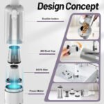 ⁦Aspirateur sans Fil Portable avec 4 Têtes Accessoires 9000Pa - مكنسة كهربائية محمولة⁩ - الصورة ⁦3⁩