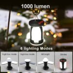 ⁦Lanterne de camping Rechargeable avec 6 modes d'éclairage, 60 LED⁩ - الصورة ⁦7⁩