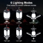 ⁦Lanterne de camping Rechargeable avec 6 modes d'éclairage, 60 LED⁩ - الصورة ⁦3⁩