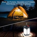 ⁦Lanterne de camping Rechargeable avec 6 modes d'éclairage, 60 LED⁩ - الصورة ⁦4⁩