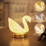 ⁦Lampe de Table et Veilleuse à Intensité Variable en Crystal⁩ - الصورة ⁦2⁩